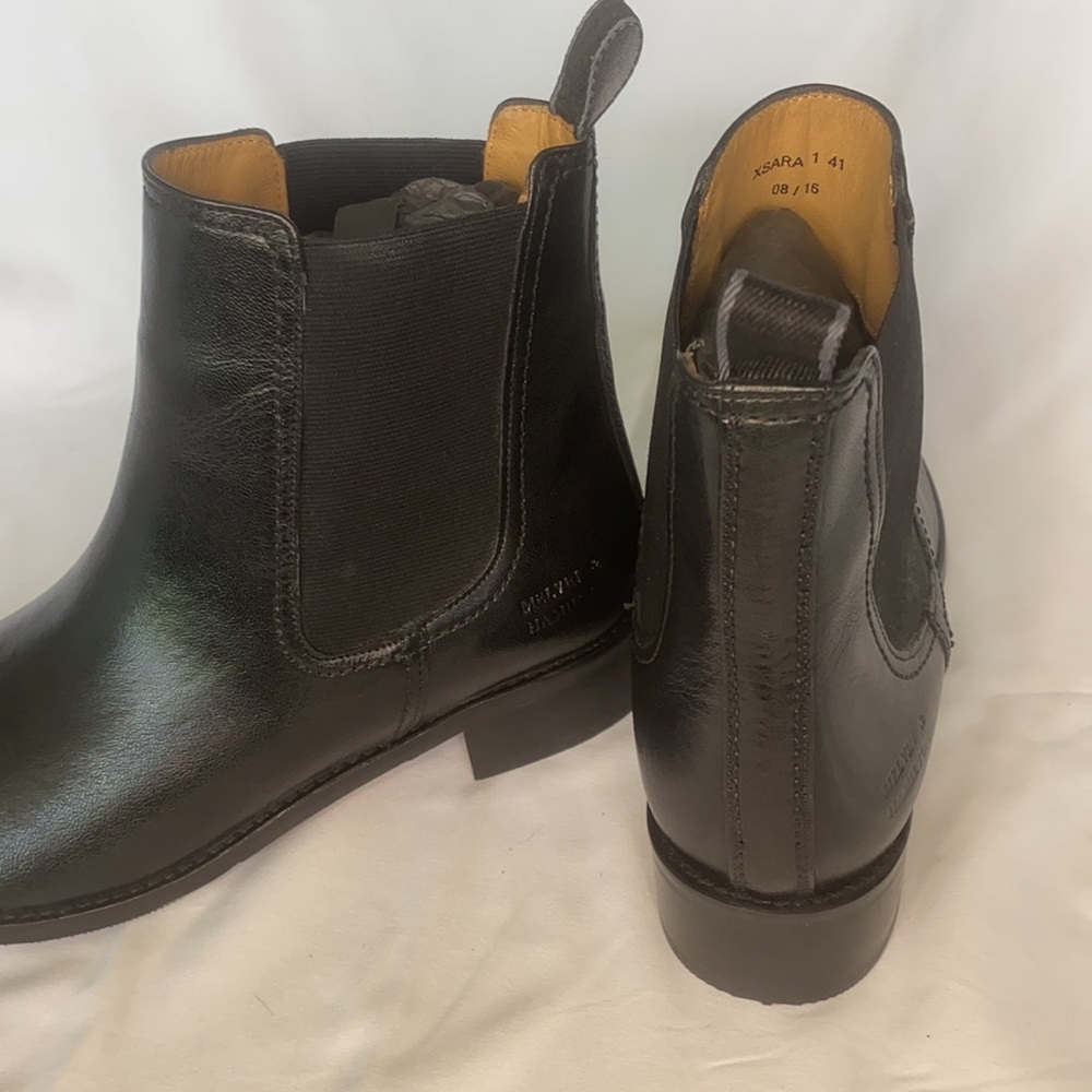 Melvin & Hamilton. Black Genuine Leather. Size 41.